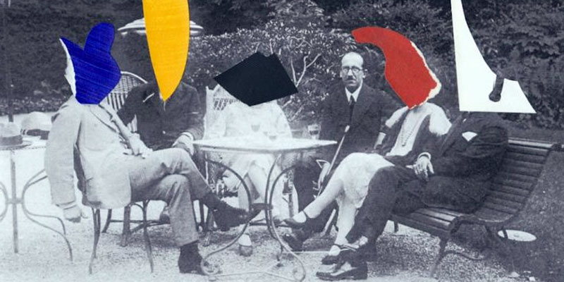 Expositie in Mondriaan-stijl